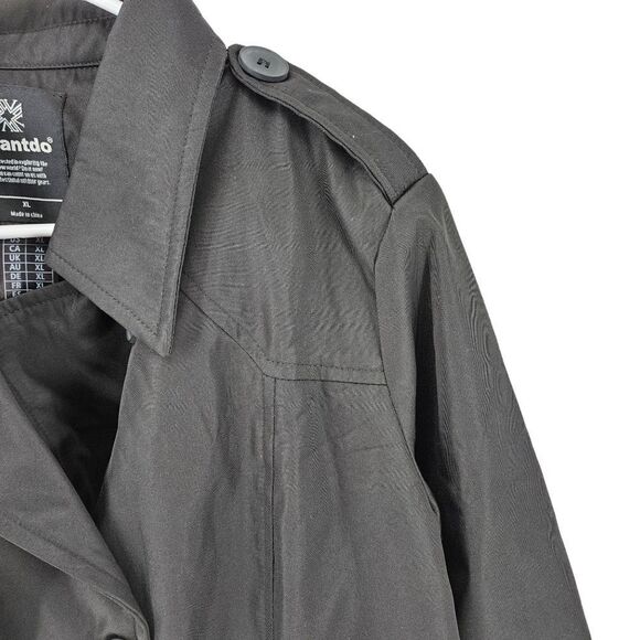 Wantdo Women's Shoulder Epaulets Belted Trench Coat - XL - Picture 3 of 7